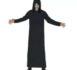 Costume da Morte con Cappuccio Nero per Adulti