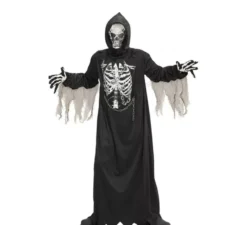 Costume da Morte con Cappuccio o Tunica con Maschera per Bambini