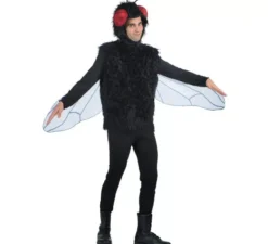 Costume da mosca con cappello e ali per adulto