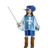 Costume da Moschettiere Blu per bambina