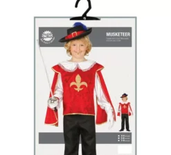 Costume da moschettiere rosso