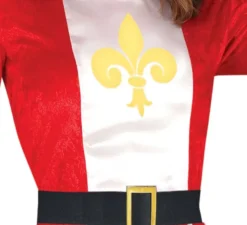 Costume da moschettiere rosso per donna