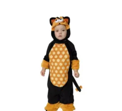 Costume da mostro kit-gatto nero e arancione per bambino