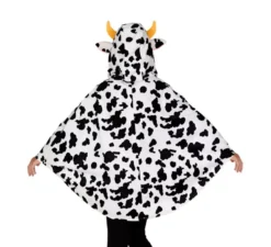 Costume da mucca con cappuccio o poncho per bambini