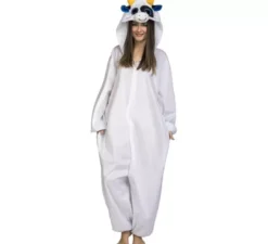Costume da mucca con grandi occhi per adulti