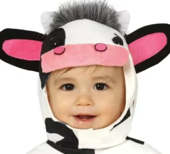 Costume da mucca con macchie per bebè