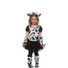 Costume da mucca maculata con tutù per bambina
