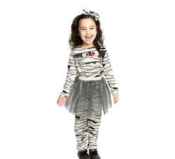 Costume da mummia con fascia e tutù per neonato e bambina