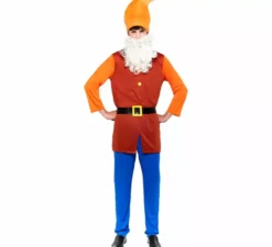 Costume da nano di Biancaneve marrone da uomo
