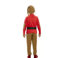 Costume da nano rosso delle fiabe per bambini
