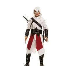 Costume da ninja assassino bianco per ragazzo