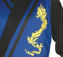 Costume da ninja blu e nero per ragazzo