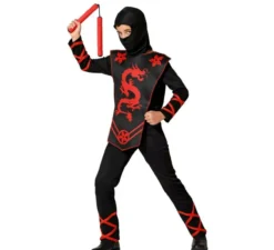 Costume da Ninja del Drago Rosso per bambino