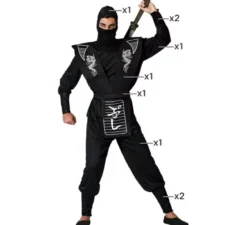 Costume da Ninja Drago Bianco per uomo