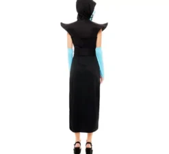 Costume da Ninja Kombat blu e nero da donna
