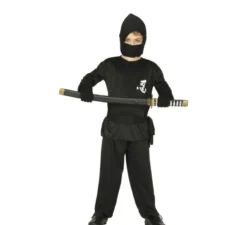 Costume da ninja nero per ragazzo