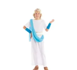 Costume da nobile greco bianco e blu per bambino