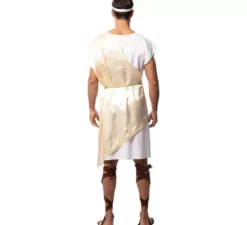 Costume da nobile romano deluxe beige per uomo