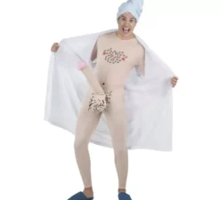 Costume da nudista in vestaglia per uomo