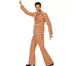 Costume da onde e cerchi da discoteca anni '70 per uomo