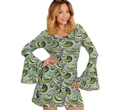 Costume da onde verdi anni '70 per donna