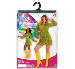 Costume da onde verdi anni '70 per donna