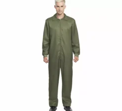 Costume da operaio verde kaki o tuta da uomo