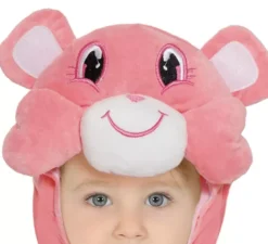 Costume da orso arcobaleno rosa baby