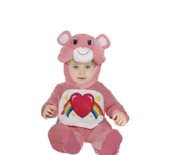 Costume da orso arcobaleno rosa baby