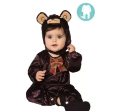 Costume da orso bambino con cappuccio Brown