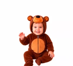 Costume da orso bruno per bambini e neonati