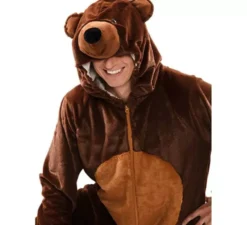 Costume da orso bruno per un uomo