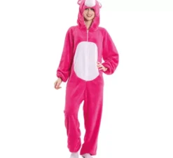 Costume da orso rosa per donna