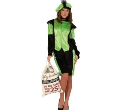 Costume da paggio reale verde per donna