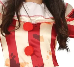 Costume da Pagliaccia a righe per donna