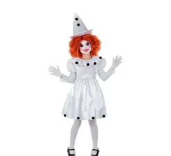 Costume da Pagliaccia Pierrot per bambina