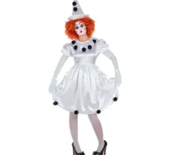 Costume da pagliaccia pierrot per donna