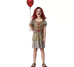 Costume da Pagliaccia terrificante per bambina