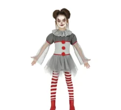 Costume da Pagliaccia terrificante per bambina