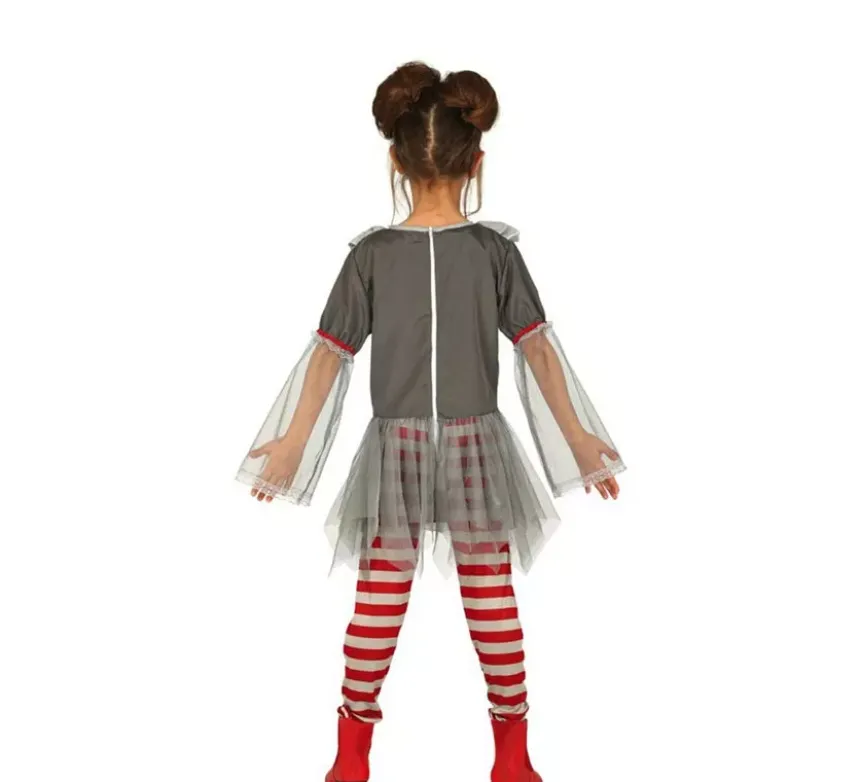 Costume da Pagliaccia terrificante per bambina