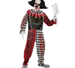 Costume da pagliaccio sanguinario per uomo