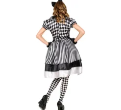 Costume da pagliaccio scozzese vintage da donna