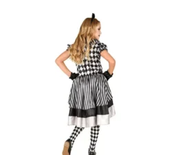 Costume da pagliaccio scozzese vintage da ragazza