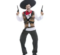 Costume da pancho messicano per uomo