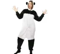 Costume da Panda Kugurumi con cappuccio e orecchie per adulto