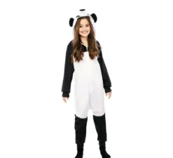 Costume da Panda Kugurumi con cappuccio e orecchie per bambino