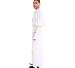Costume da papa bianco e oro per uomo