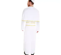 Costume da papa bianco e oro per uomo