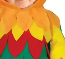Costume da pappagallo colorato per neonato