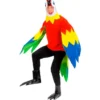 Costume da pappagallo colorato per uomo